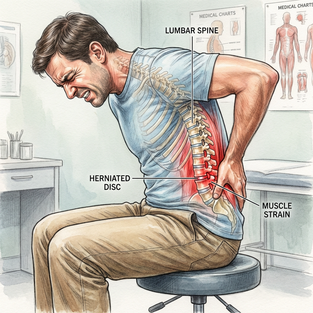 guy suffering from back pain
